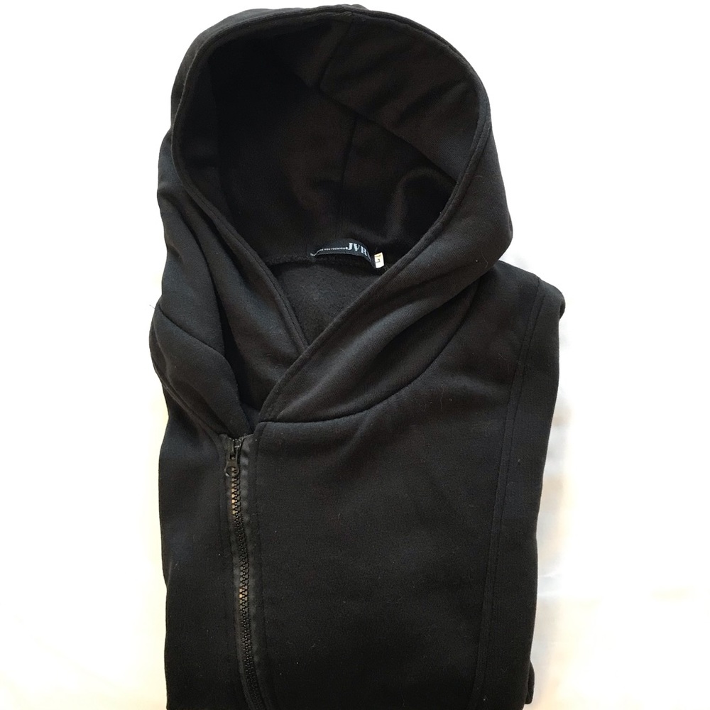 JVR hoodie with angled zipped L